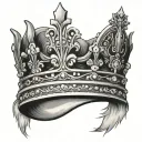 king crown tattoo design idea