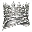 king crown tattoo design idea