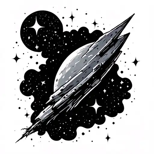 Meteor Shower tattoo design idea