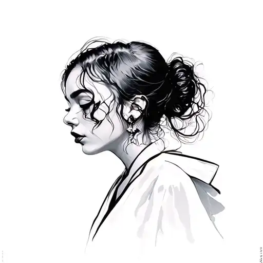 homogenic bjork minimaliste tattoo design idea