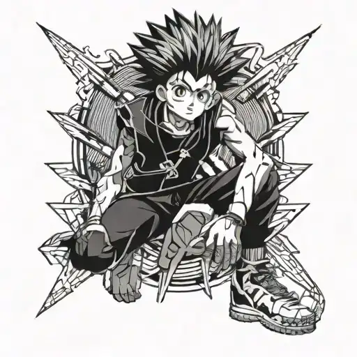 Gon from Hunter x hunter tattoo design idea