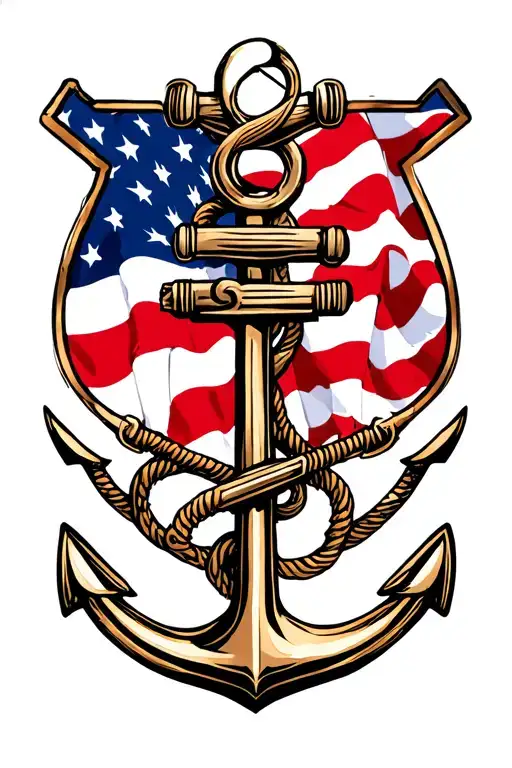 the top part is the 2sai infantry battlion  logo from south africa the bottom is and anchor tattoo design idea