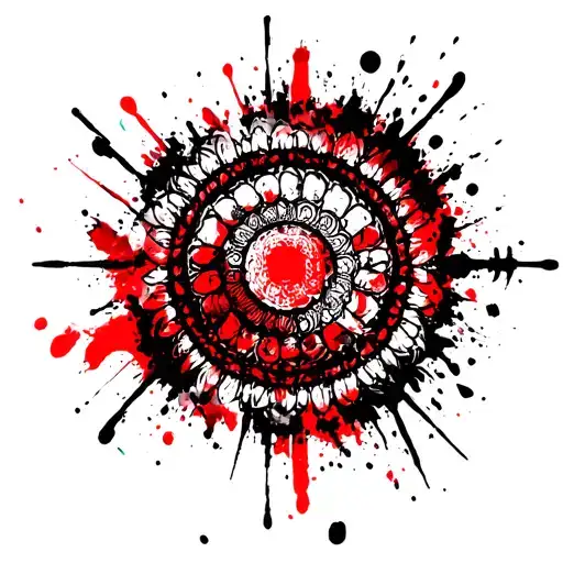 Cambodia, Temple, Ornament elbow circle mandala tattoo design idea