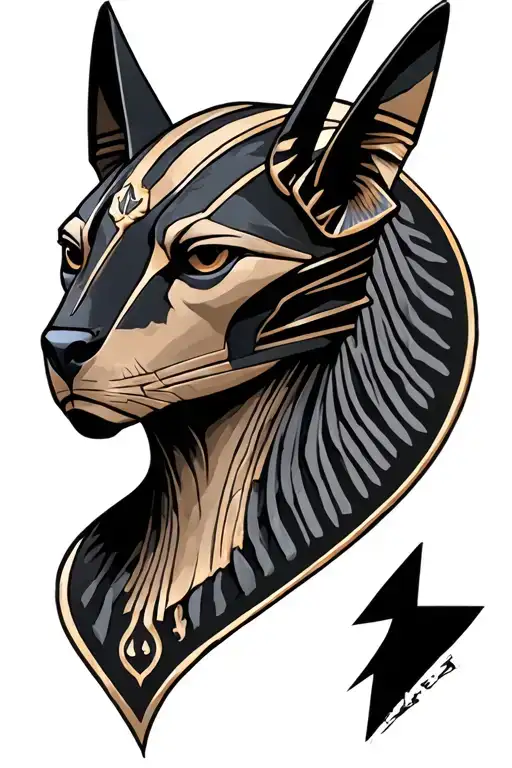 Anubis tattoo design idea