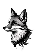 Fox eyes tattoo design idea