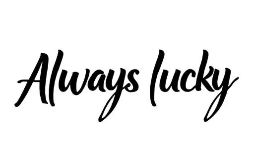 "Always lucky" tattoo design idea