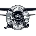 aviation engineer tattoo design idea