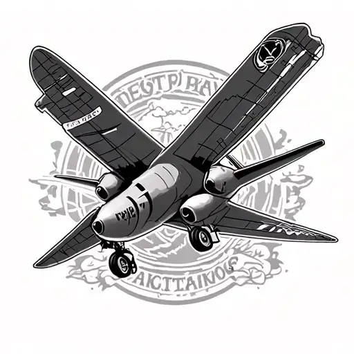 aviation themed tattoo tattoo design idea