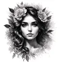 blurry Елица tattoo design idea