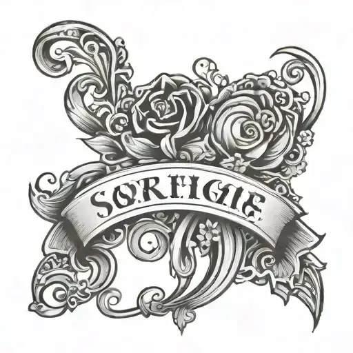 lettering script tattoo word(( Sarah 427 )) tattoo design idea