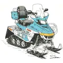 Elan Snow Machine. Élan was a popular snowmobile variant of Ski-Doo built by Bombardier from 1971 to 1996 tattoo design idea