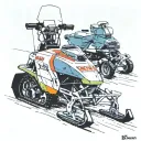 Elan Snow Machine. Élan was a popular snowmobile variant of Ski-Doo built by Bombardier from 1971 to 1996 tattoo design idea
