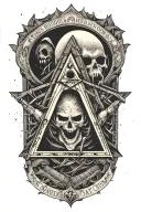illuminati hidden within tattoo design idea