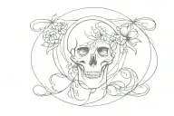 Amor Fati Memento Mori tattoo design idea