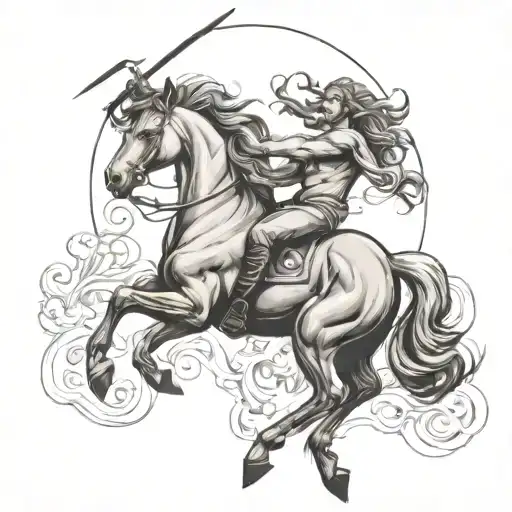 Centaur tattoo design idea