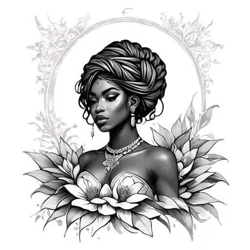 Oshun tattoo design idea