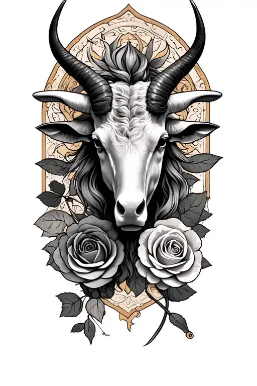 Taurus And Libra scale men tattoo design idea