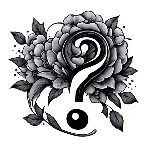 Question Mark tattoo design idea