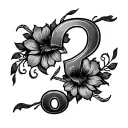 Question Mark tattoo design idea