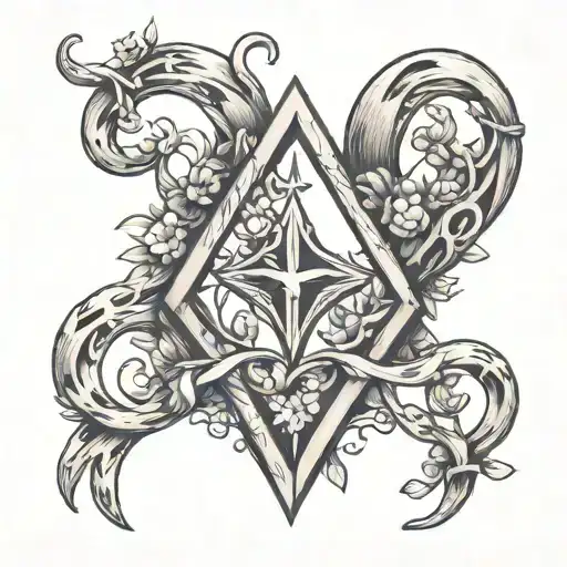 wishbone connected tattoo design idea