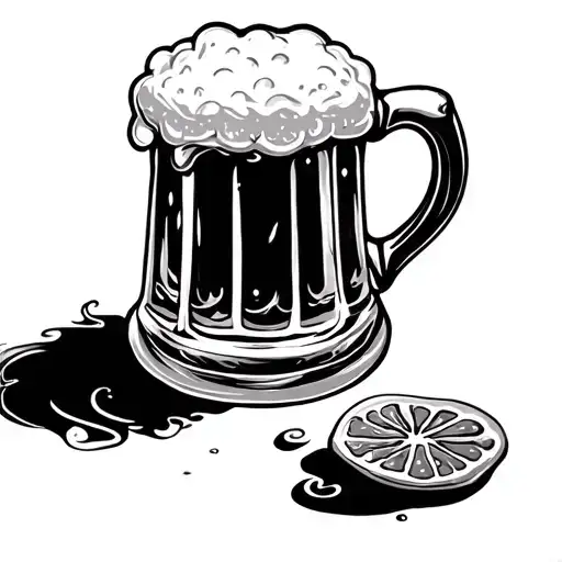 Beer Mug tattoo design idea