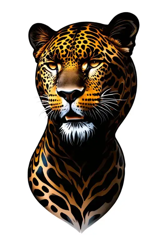 Jaguar warrior tattoo design idea