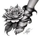 Wrap Around Ankle tattoo design idea