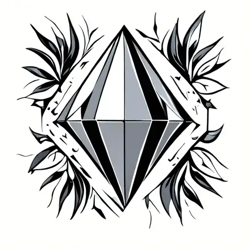 diamond inspired by angola tattoo design idea