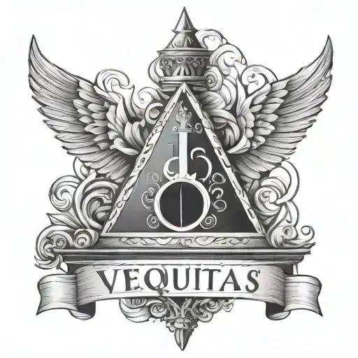 Veritas Aequitas tattoo design idea