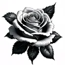 Metal Rose tattoo design idea