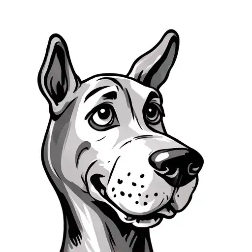 simple scooby doo tattoo design idea