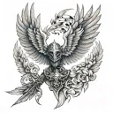 Valkyrie wings tattoo design idea