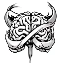 brain tumor survivor ribbon tattoo design idea