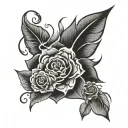 traditional flash old school tattoo design idea