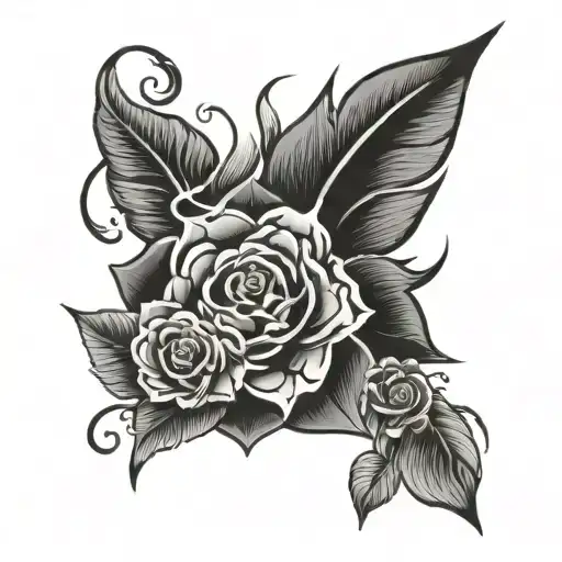 traditional flash old school tattoo design idea