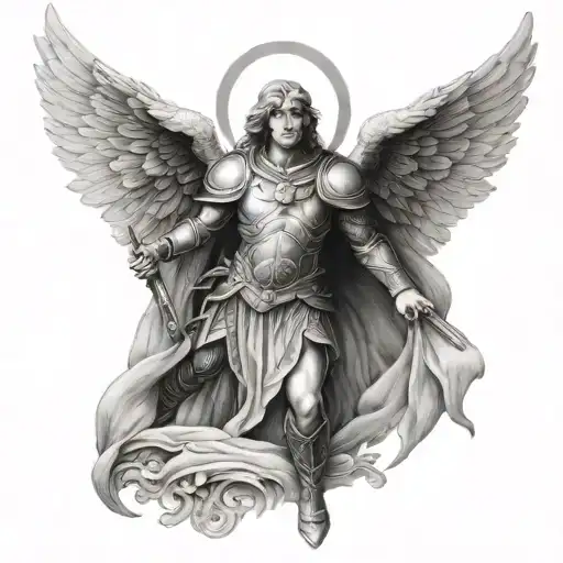 Raphael Archangel tattoo design idea