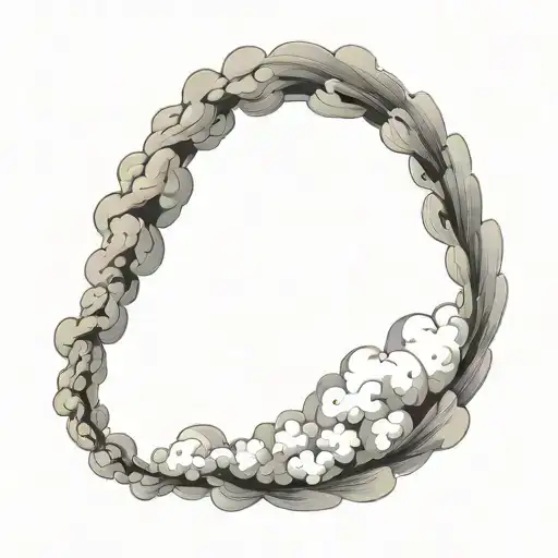 Filler Clouds and Smoke tattoo design idea