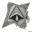 Arrowhead tattoo design idea