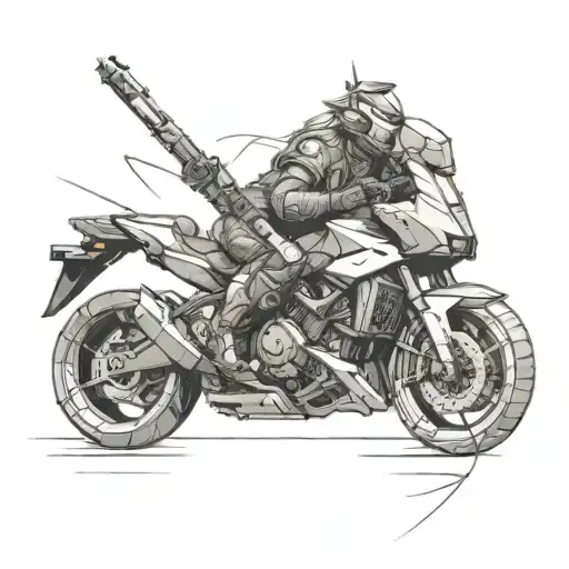 cyberpunk 2077 samurai tattoo design idea