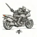 cyberpunk 2077 samurai tattoo design idea