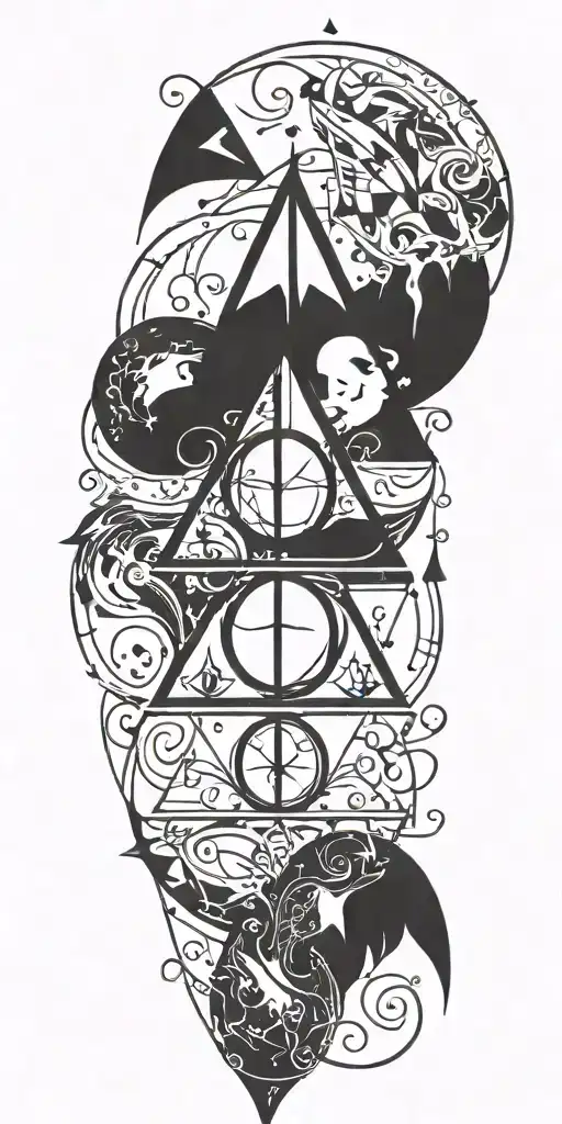 Harry Potter and the Deathly Hallows tattoo design idea