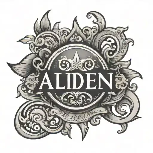 Symbol for the name Aiden tattoo design idea