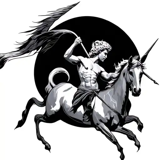Sagittarius tattoo design idea