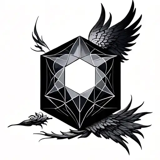metatron cube tattoo design idea