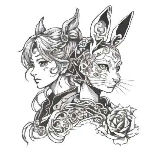 Usagi Tsukino and Nana Osaki tattoo design idea