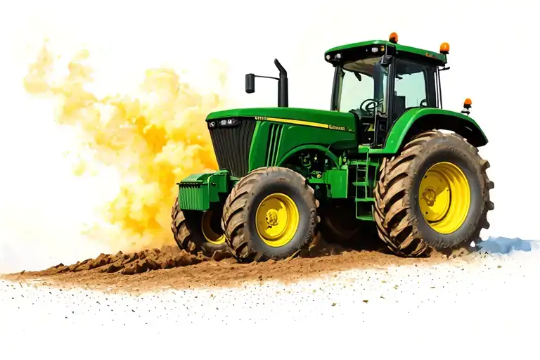 John deere tractor that reminds me tattoo design idea