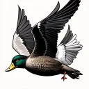 Flying Duck tattoo design idea