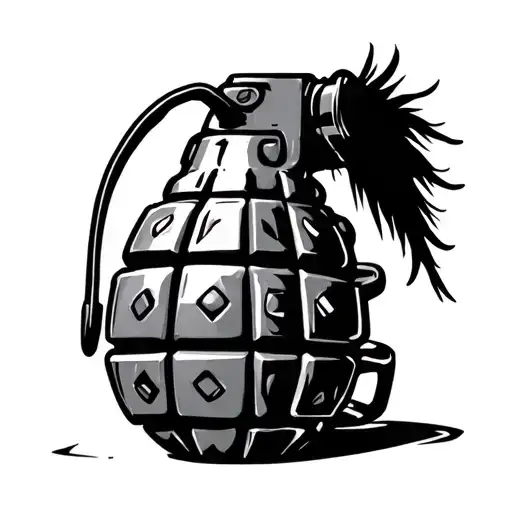 green day hand grenade tattoo design idea