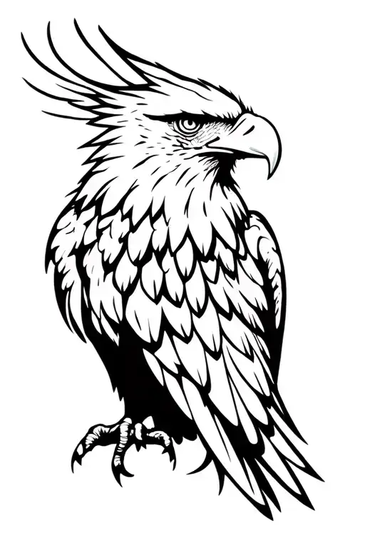 Eagle Carcara tattoo design idea