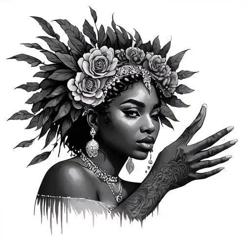 Orisha Shango Holding tattoo design idea